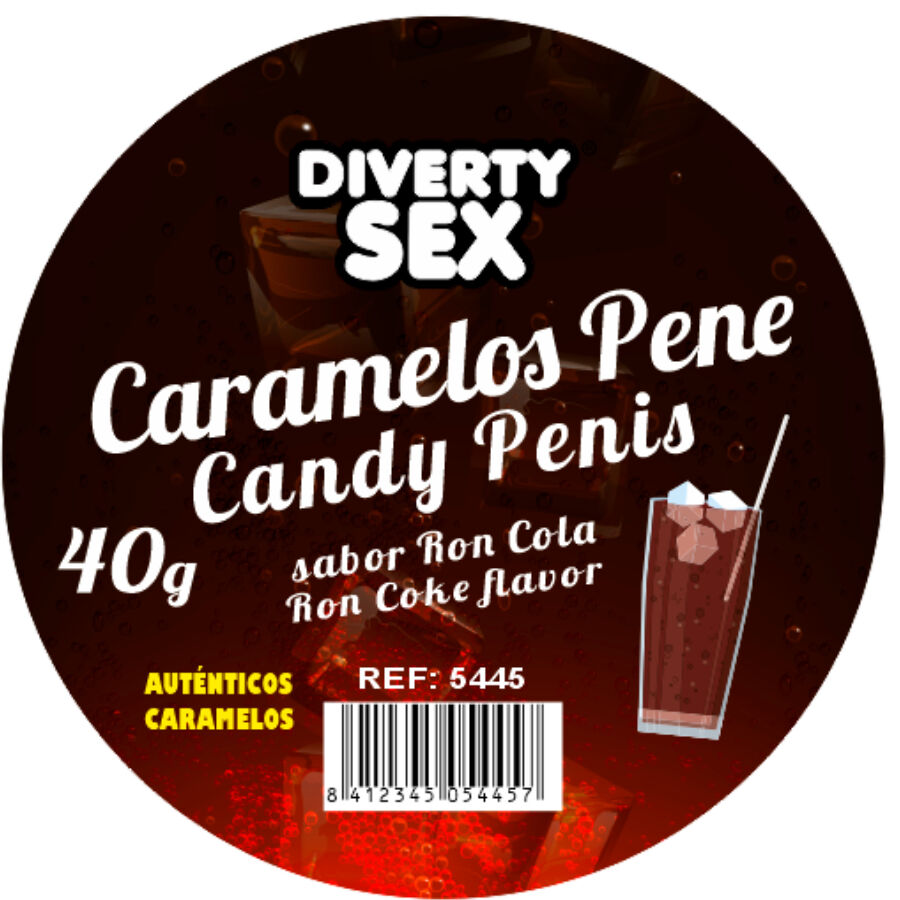 DIABLO PICANTE – 20 Penis-Bonbons Rum-Cola | Lustige Süßigkeit – Erotik-Süßigkeit Bild 2