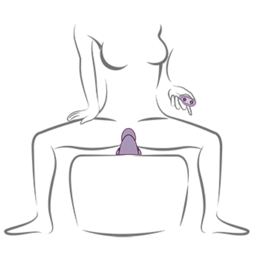 ROCKS-OFF - RUBY GLOW PURPLE SIT-ON VIBRATOR Vibrator diskret online kaufen
