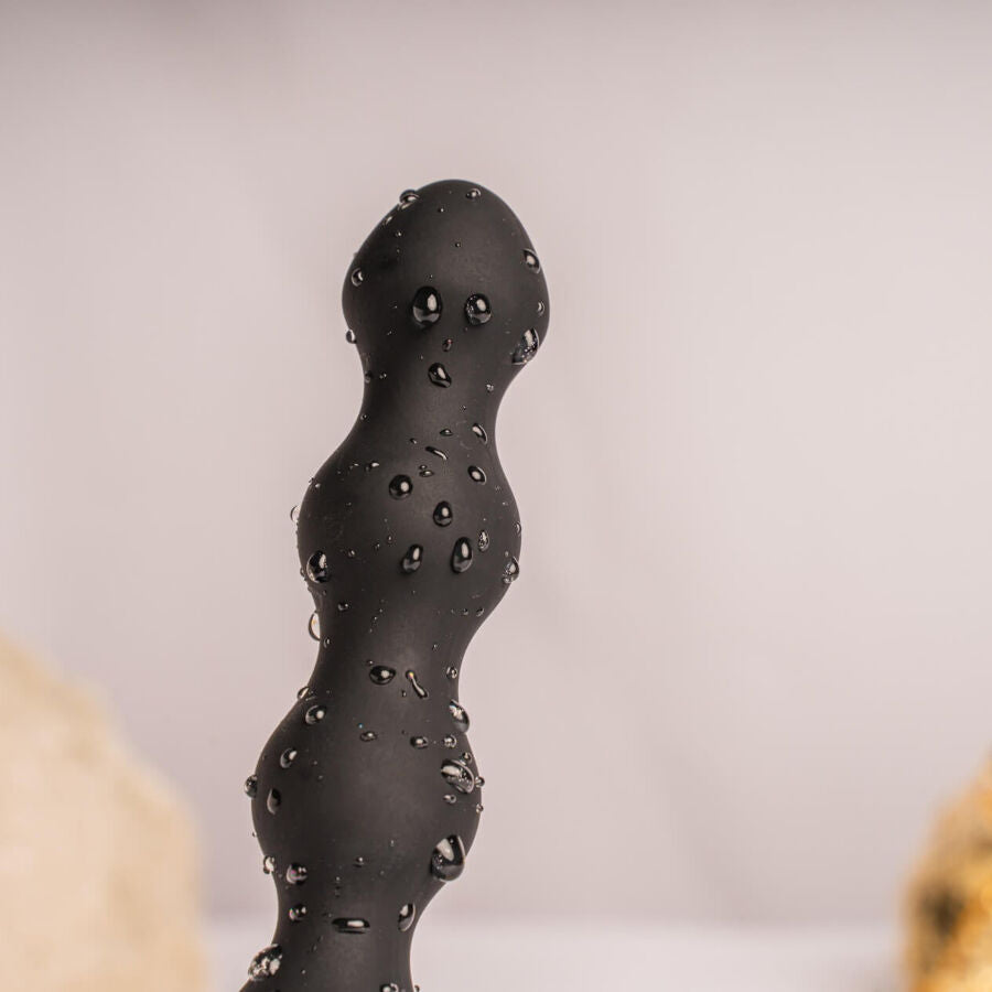 ROCKS-OFF - PETITE SENSATIONS PEARLS ANAL PLUG VIBRATOR SCHWARZ bei Secret Pulse im Erotikshop