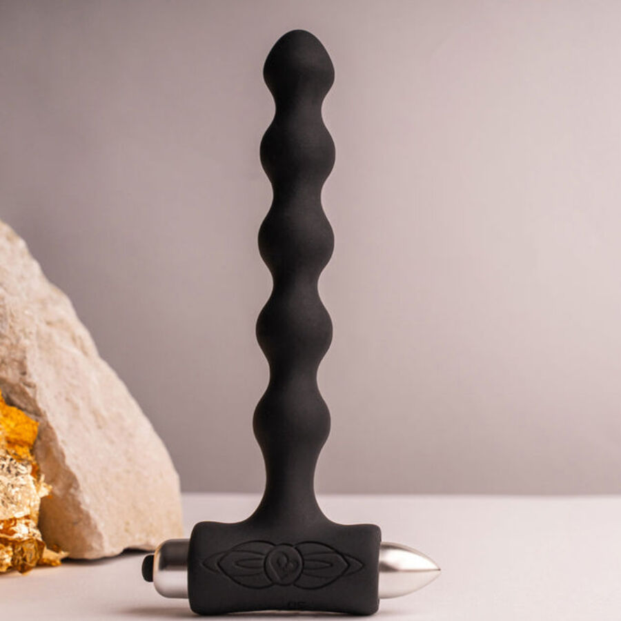 ROCKS-OFF - PETITE SENSATIONS PEARLS ANAL PLUG VIBRATOR SCHWARZ für sinnliche und diskrete Momente