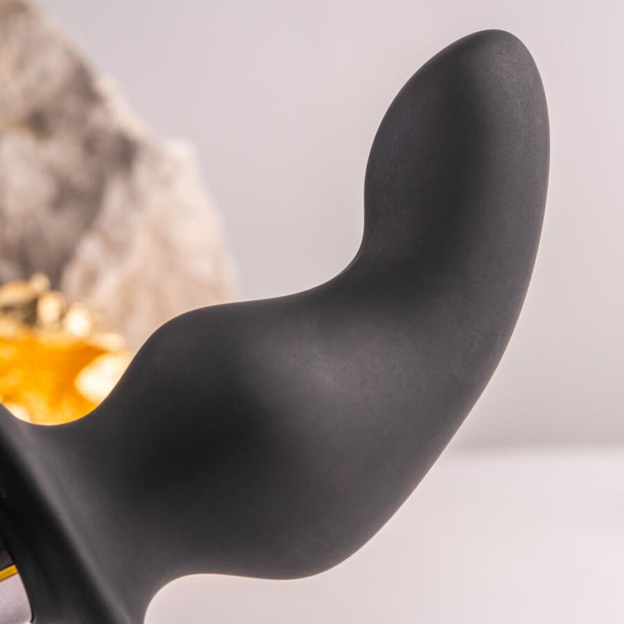 ROCKS-OFF - RO-ZEN RRO ANAL PLUG MIT VIBRIERENDEM PENISRING SCHWARZ Produktansicht und Details