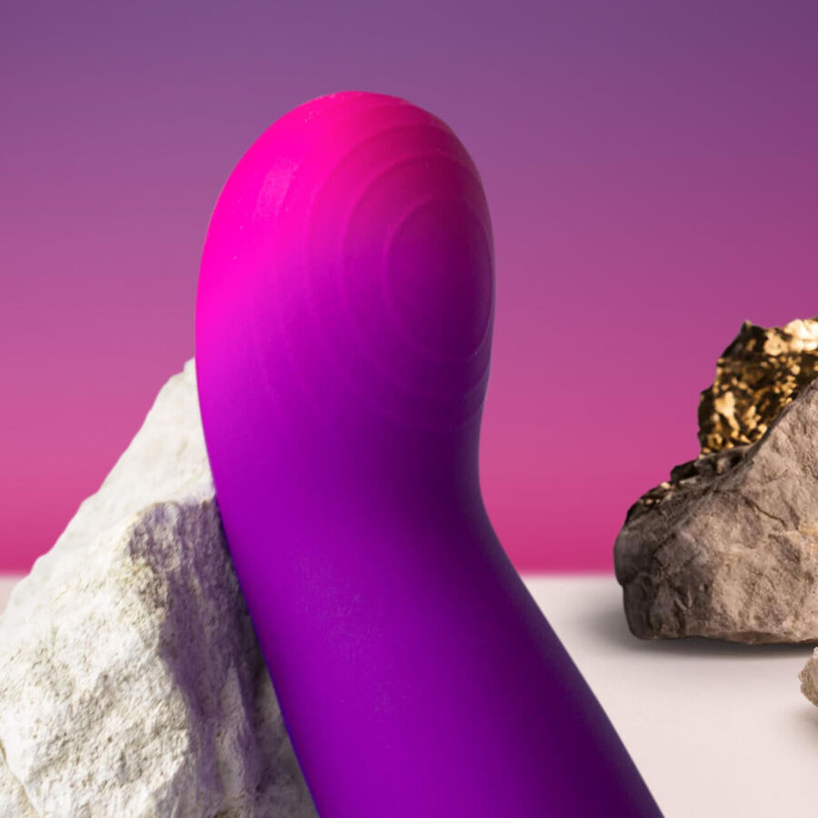 ROCKS-OFF - GLOW GIRL VIBE DISCREET LILA G-PUNKT-VIBRATOR Produktansicht und Details