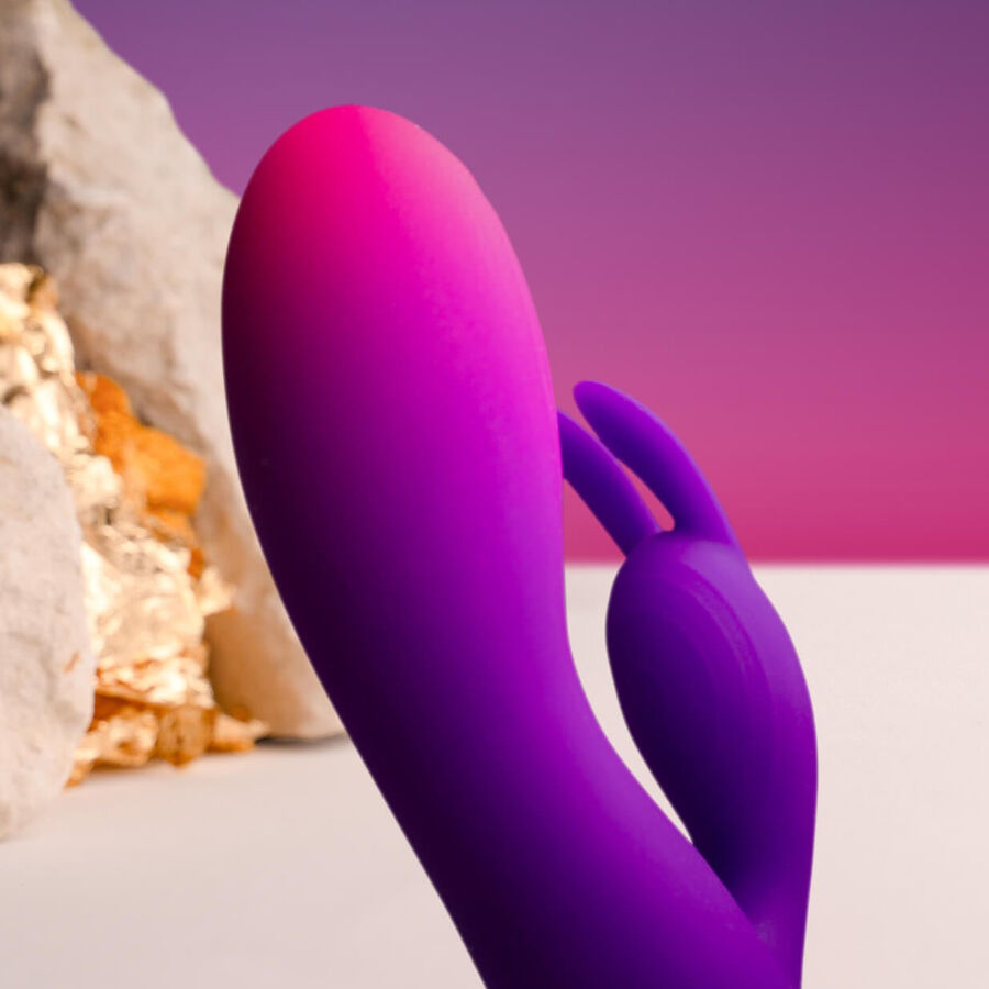 Rocks-Off Glo-Girl Rabbit Vibrator – Dualer G-Punkt & Klitoris Vibrator, wasserdicht für intensive Stimulation und Self-Love