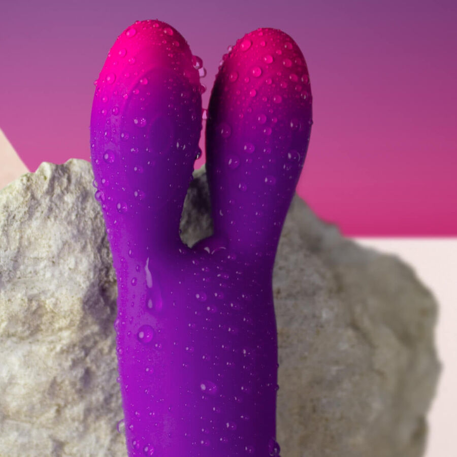 ROCKS-OFF - GLO-GIRL BUNNY LILA FLEXIBLER VIBRATOR hochwertiges Sextoy bei Secret Pulse