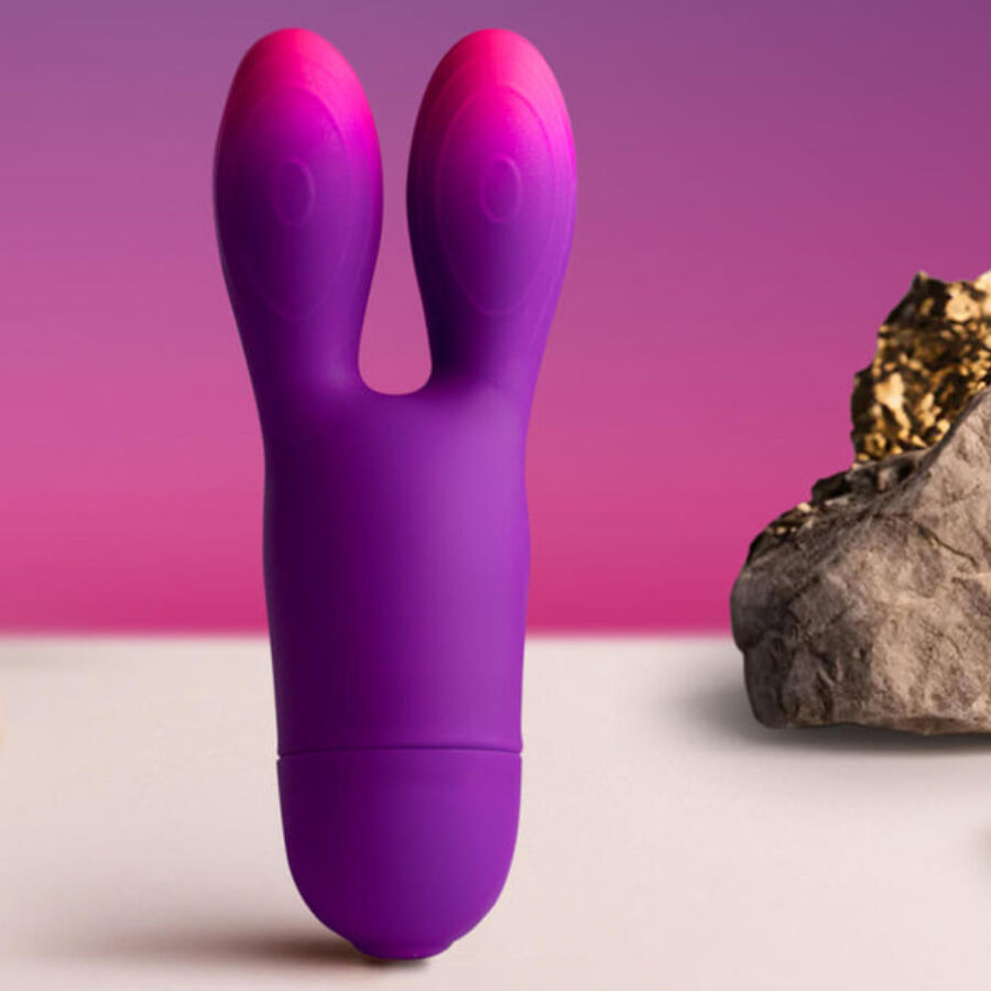 ROCKS-OFF - GLO-GIRL BUNNY LILA FLEXIBLER VIBRATOR für intensive Stimulation und Self-Love