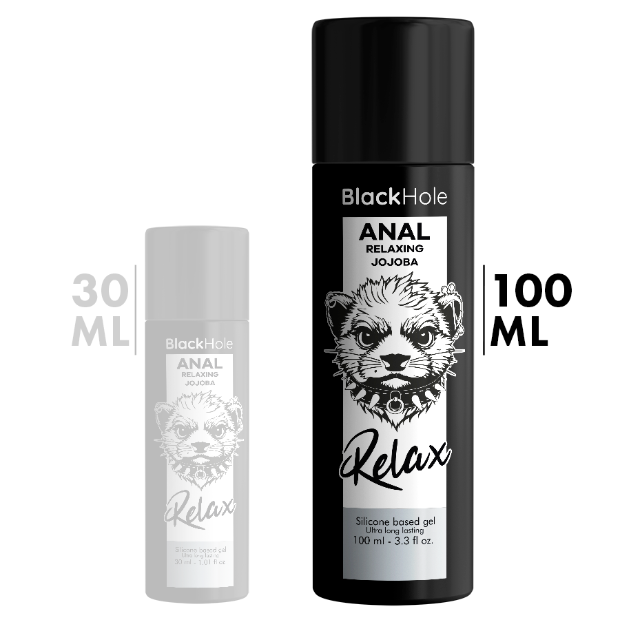 Black Hole Anal Relax Jojoba Silikonbasis 100 ml – Langanhaltende Entspannung & Gleitkomfort Produktansicht und Details