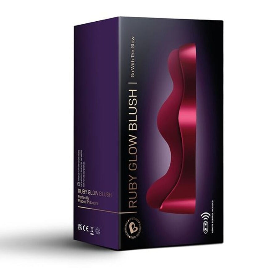 Rocks-Off Ruby Glow G-Spot Vibrator mit Fernbedienung – 2-in-1 Aufsitzvibrator, wasserdicht für sinnliche Momente allein oder zu zweit
