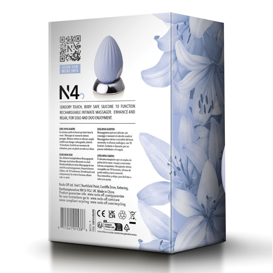 NIYA N4 Externes Intimmassager – Ergonomisch, Wasserdicht & 10 Vibrationsmodi Massager Vibrator Produktansicht und Details