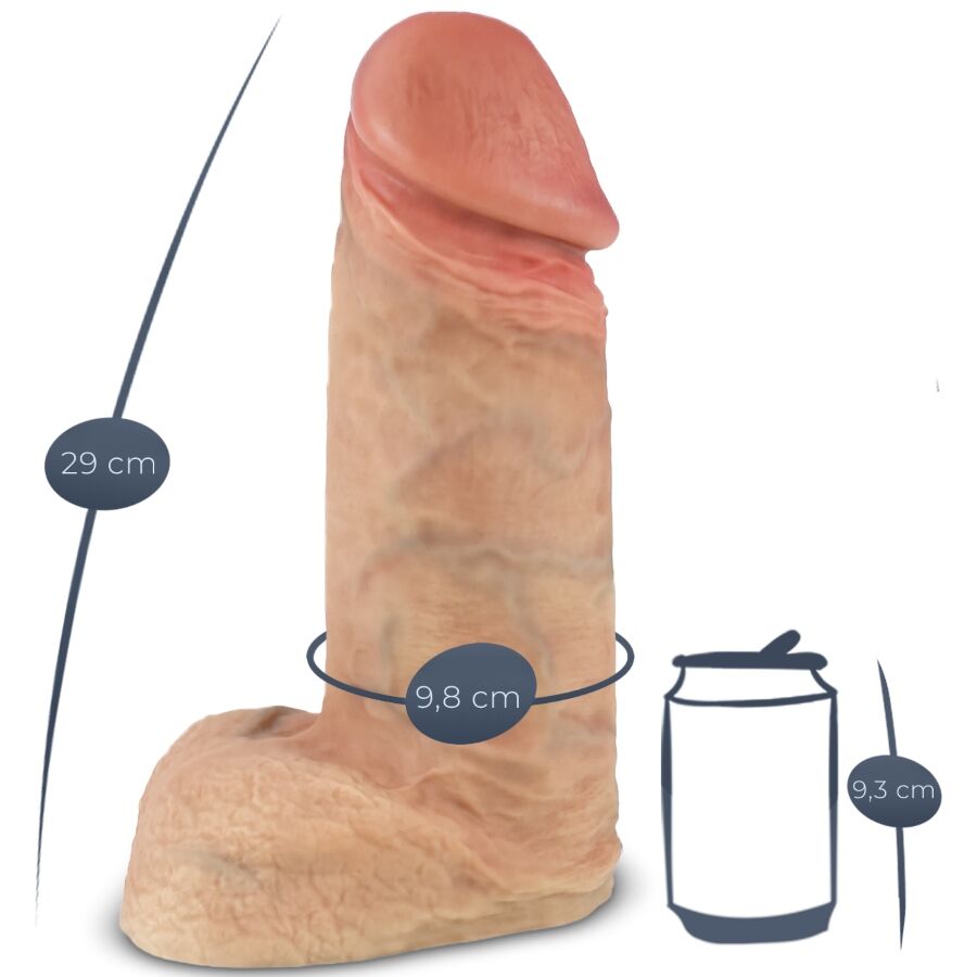 SILEXD - MODELL 1 XTREME PREMIUM SILIKON REALISTISCHER PENIS 28 CM realistischer Dildo diskret online kaufen