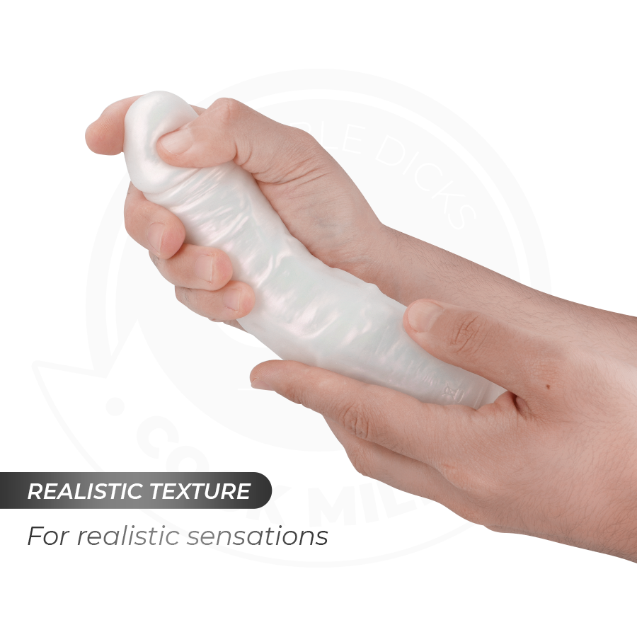 COCK MILLER Weiß – 20,5 cm Dildo mit LED, Vibration & Fernbedienung hochwertiges Intimtoy