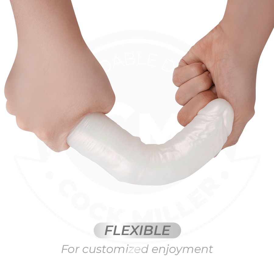 COCK MILLER Weiß – 19,5 cm Dildo mit LED, Vibration & Fernbedienung Dildo diskret online kaufen