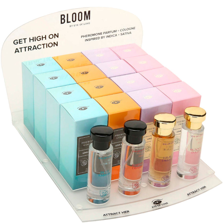 EYE OF LOVE - BLOOM DISPLAY 4X6 PARFÜME 10 ML – Pheromon-Produkt Bild 1