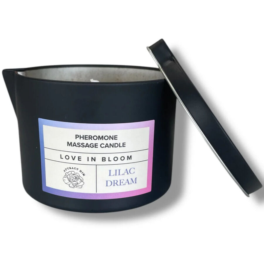 EYE OF LOVE Bloom Massagekerze 150 ml – Lilac Dream Pheromonkerze für Entspannung & Intimität Massagekerze diskret online kaufen