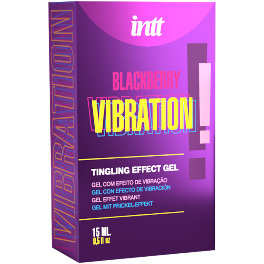 INTT RELEASES - FLÜSSIGE VIBRATIONSGEL MIT BROMBEERGESCHMACK 15 ML für geschmeidige intime Momente