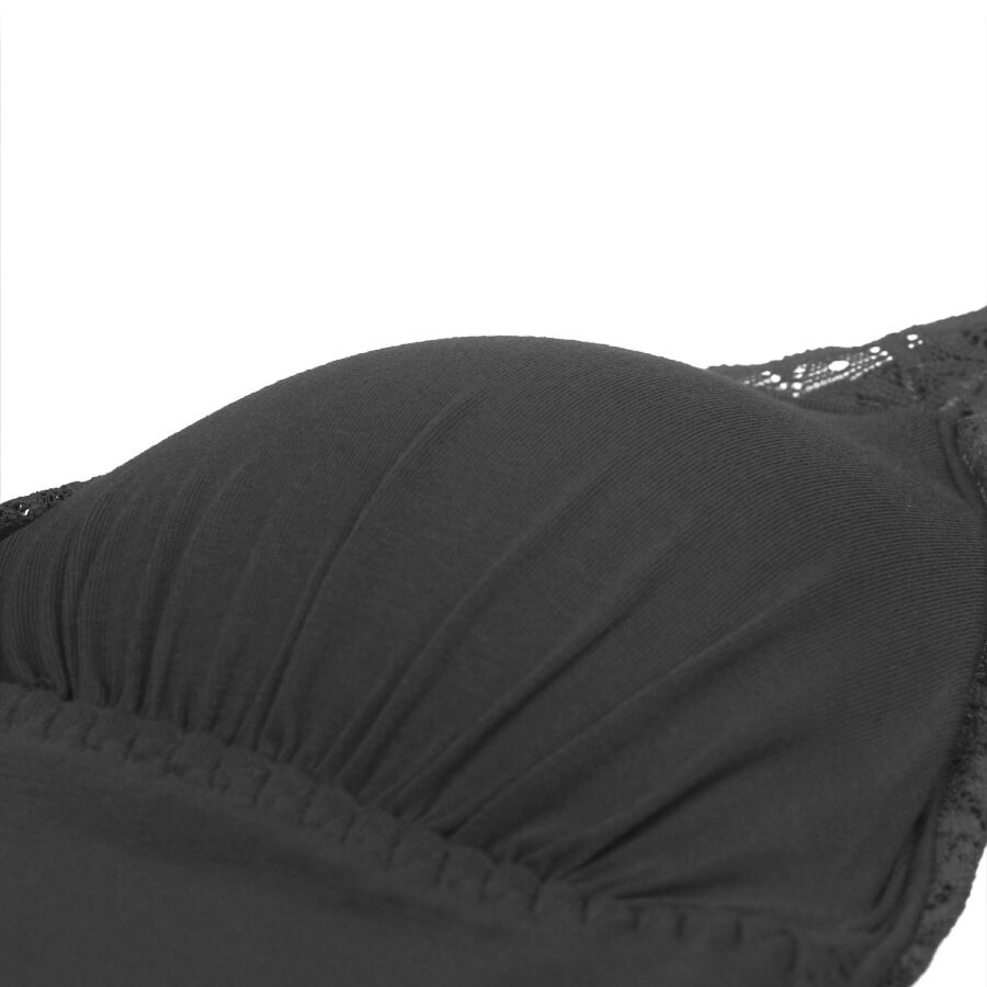 SUBBLIME - SCHWARZER TEDDY MIT BLUMENSPITZENDETAIL S/M – Erotik-Zubehör Bild 12