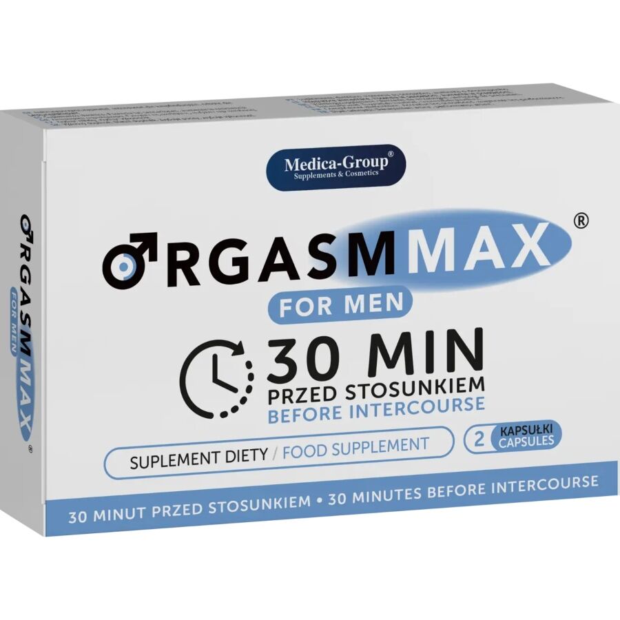 MEDICA GROUP Orgasm Max Männer 2 Kapseln – Leistungssteigernde Libido-Kapseln – Potenz- & Lustprodukt von Secret Pulse