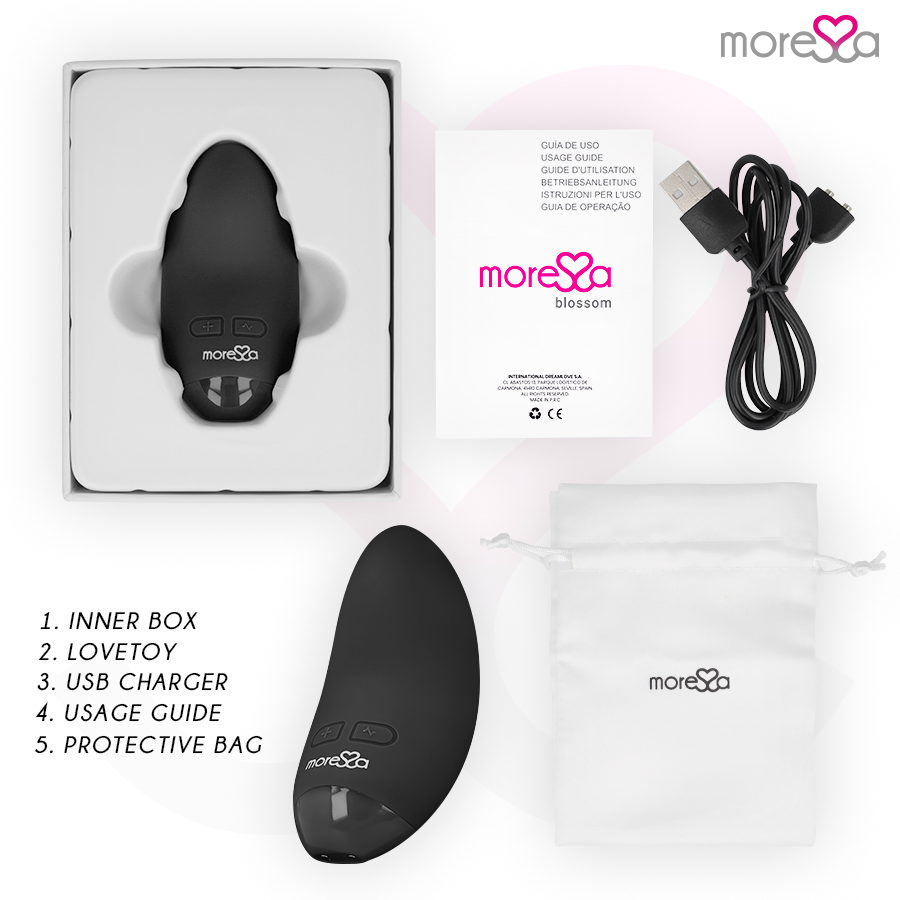 MORESSA - BLOSSOM SCHWARZER VIBRATOR Vibrator diskret online kaufen