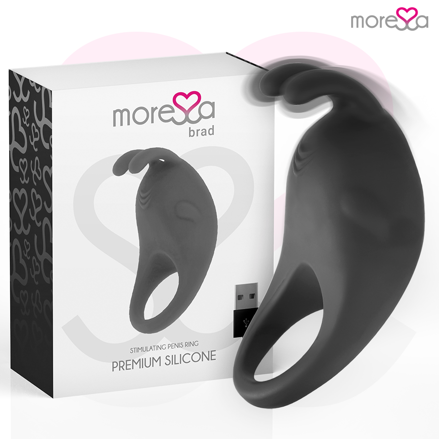 MORESSA - BRAD PREMIUM SILIKON WIEDERAUFLADBAR SCHWARZ – Erotik-Zubehör Bild 1