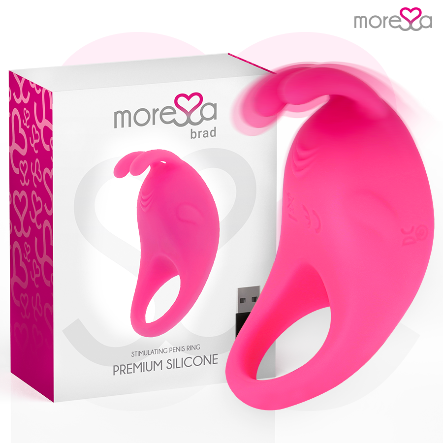 MORESSA - BRAD PREMIUM SILIKON WIEDERAUFLADBAR ROSA – Erotik-Zubehör Bild 1