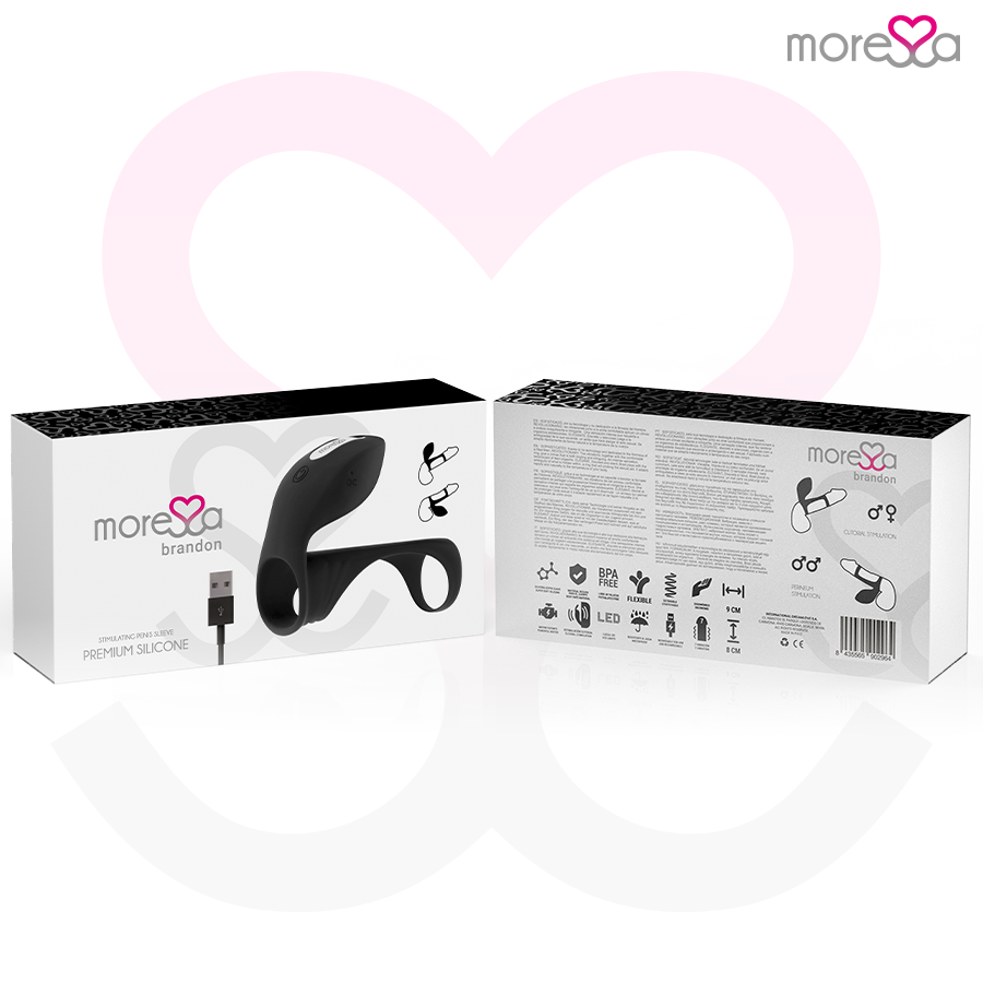 MORESSA - BRANDON VIBRATORRING MIT ABDECKUNG für intensive Stimulation und Self-Love