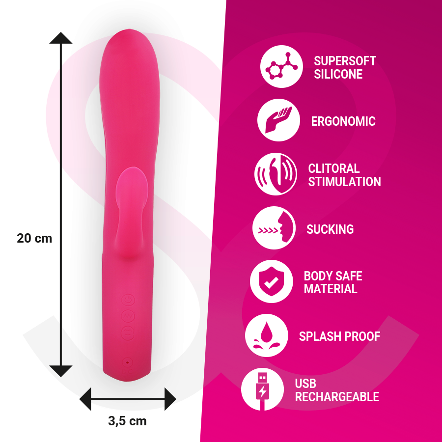 MORESSA - DUSTIN Klitoris-Saug- und kraftvolle Vibration, Premium-Silikon, wiederaufladbar hochwertiges Sextoy bei Secret Pulse