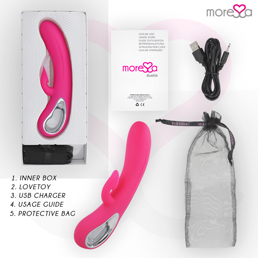 MORESSA - DUSTIN Klitoris-Saug- und kraftvolle Vibration, Premium-Silikon, wiederaufladbar Klitorisstimulator diskret online kaufen