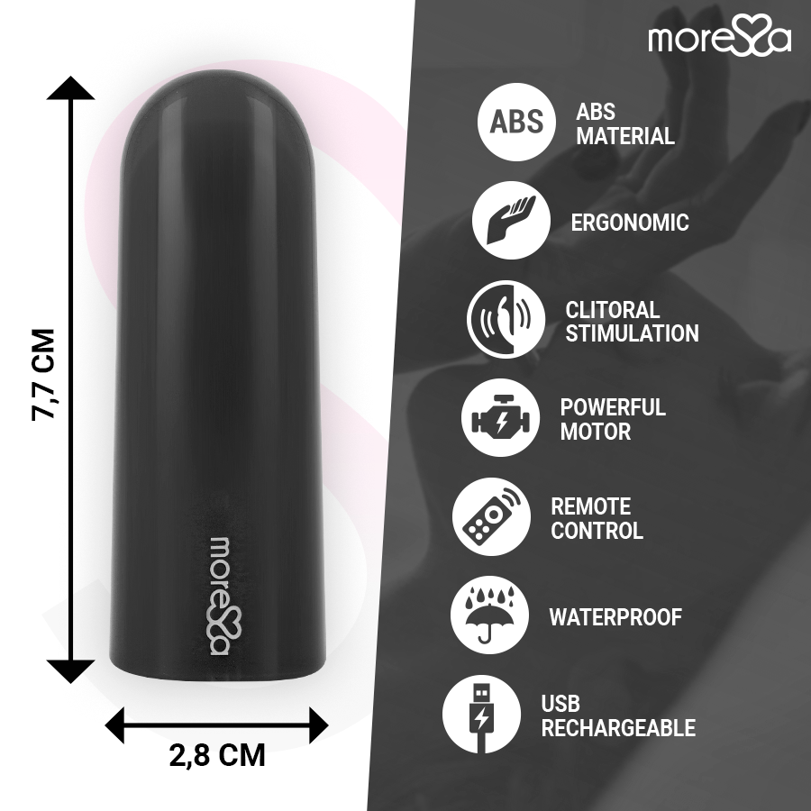 MORESSA - NIX VIBRATOR FERNBEDIENUNG SCHWARZ hochwertiges Sextoy bei Secret Pulse