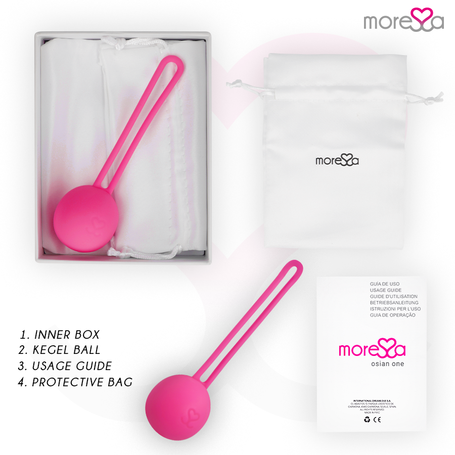 Chinesischen Kugeln SET PREMIUM ROSE SILIKON Set Produktansicht