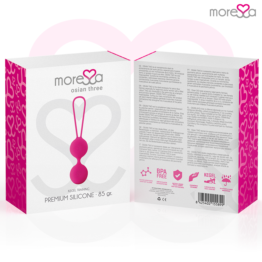 Chinesischen Kugeln SET PREMIUM ROSA SILIKON Detailansicht bei Secret Pulse