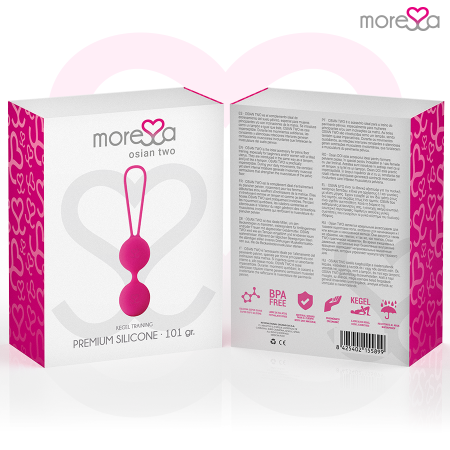 Chinesischen Kugeln SET PREMIUM ROSA SILIKON Detailansicht bei Secret Pulse