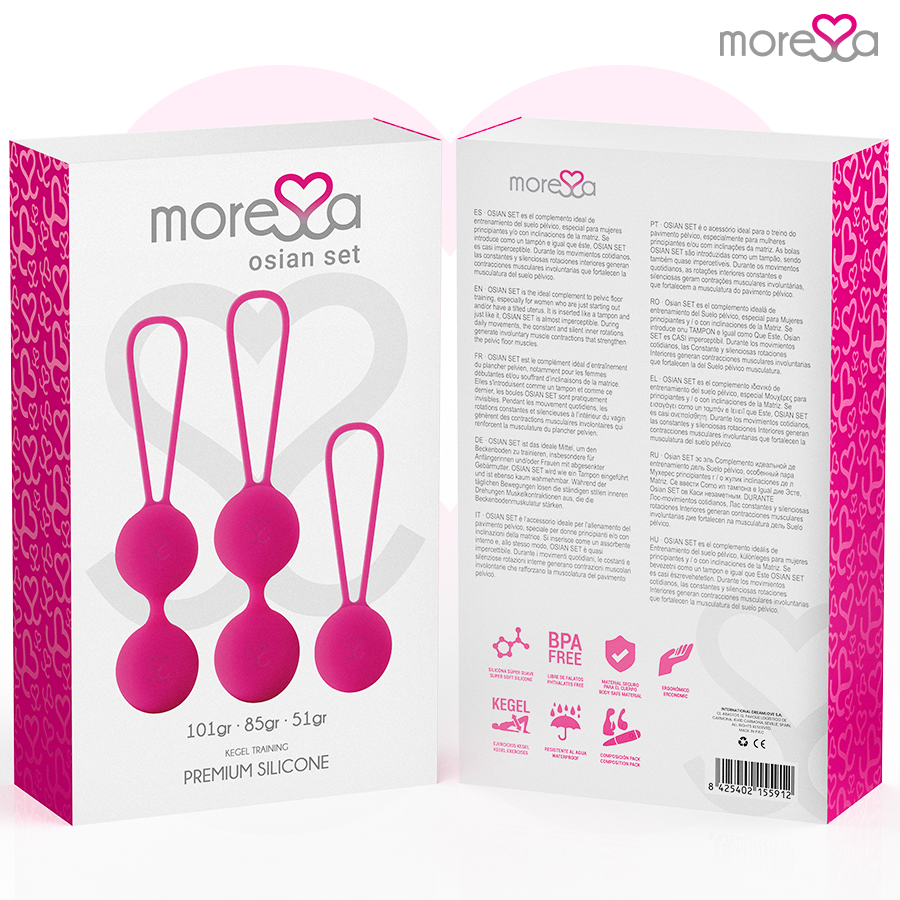 Chinesischen Kugeln SET PREMIUM ROSE SILIKON Detailansicht bei Secret Pulse