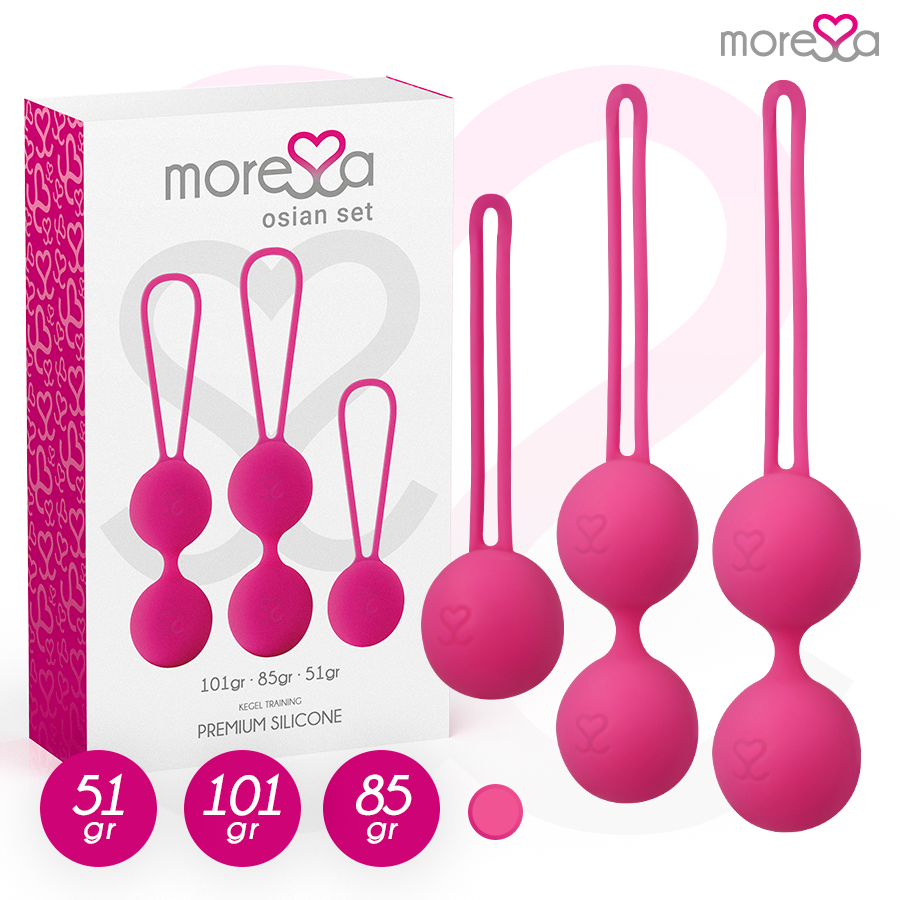 Chinesischen Kugeln SET PREMIUM ROSE SILIKON Set Produktansicht