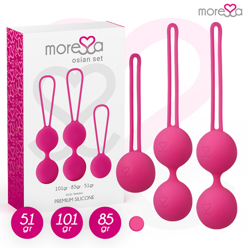 Chinesischen Kugeln SET PREMIUM ROSE SILIKON Set Produktansicht