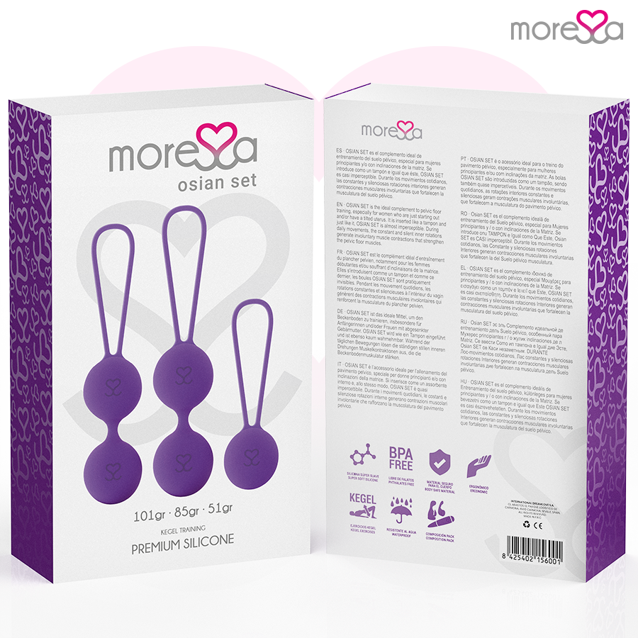 Chinesischen Kugeln SET PREMIUM LILA SILIKON Detailansicht bei Secret Pulse