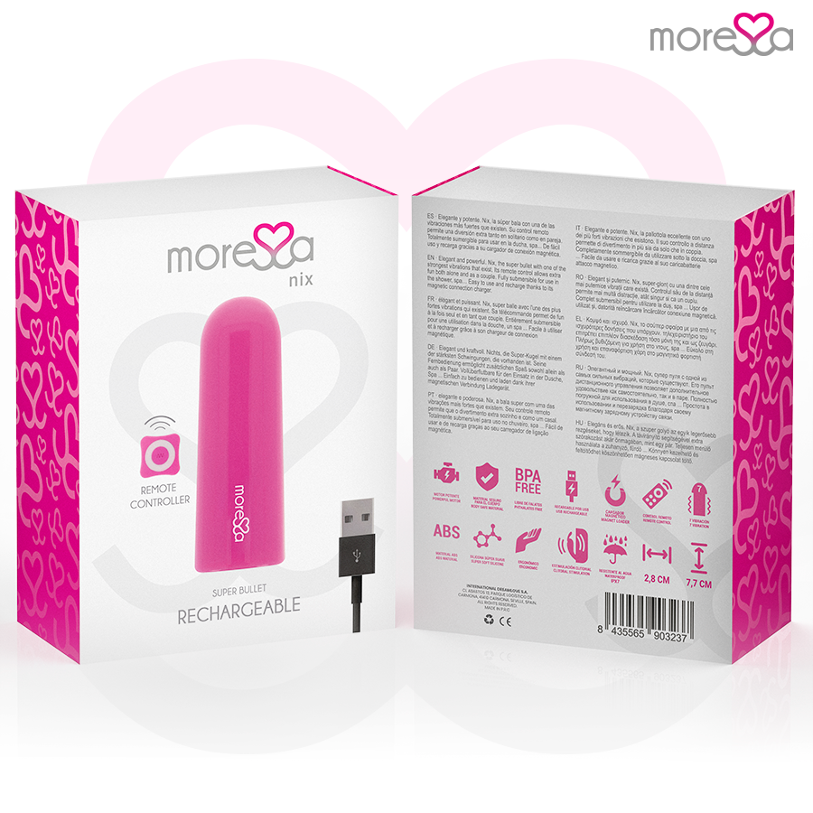MORESSA - NIX VIBRATOR FERNBEDIENUNG ROSA für intensive Stimulation und Self-Love