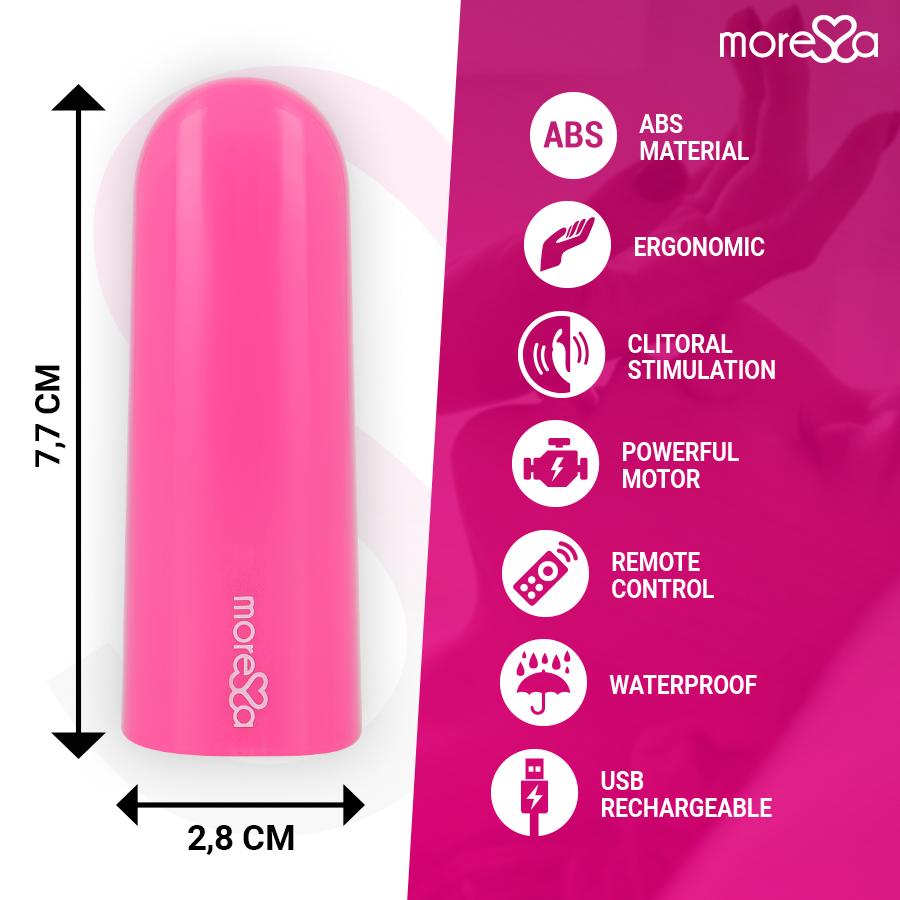 MORESSA - NIX VIBRATOR FERNBEDIENUNG ROSA hochwertiges Sextoy bei Secret Pulse