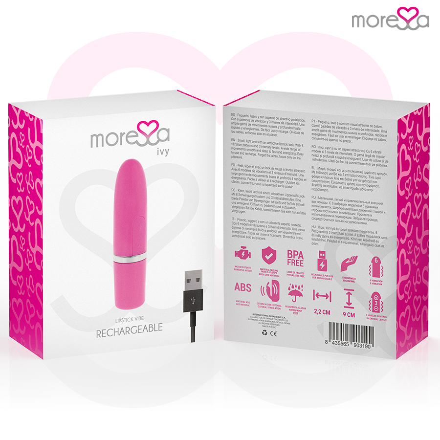 MORESSA - IVY VIBRATOR STIMULATOR REISE ROSA für intensive Stimulation und Self-Love