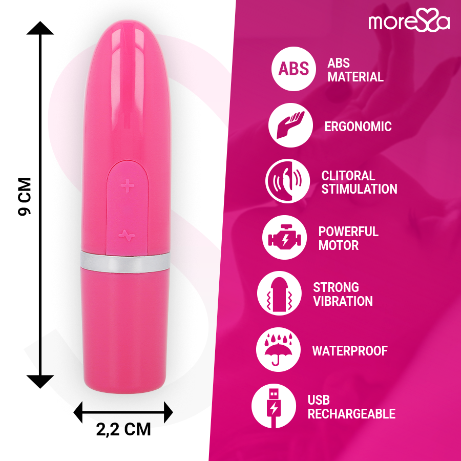 MORESSA - IVY VIBRATOR STIMULATOR REISE ROSA hochwertiges Sextoy bei Secret Pulse