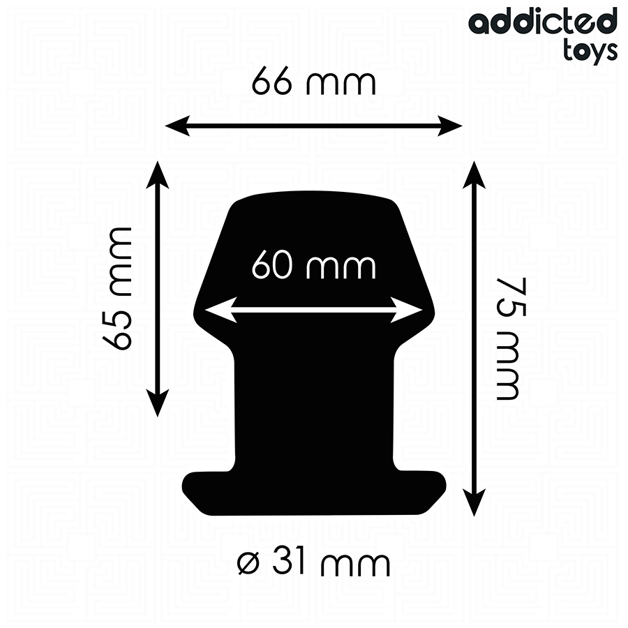 ADDICTED TOYS - EXTREM HOHL ANAL PLUG GRÖSSE S 7,5 CM für sinnliche und diskrete Momente