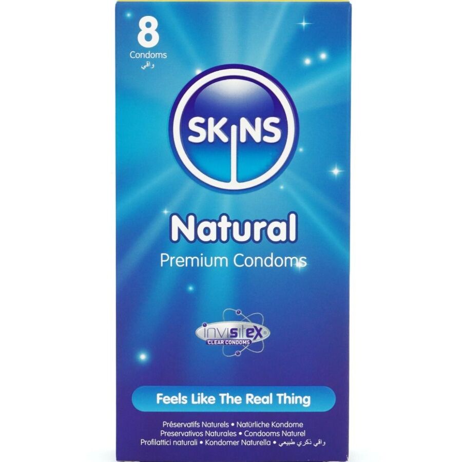 SKINS - NATÜRLICHE PREMIUM-KONDOME PACKUNG 8 Kondome diskret online kaufen
