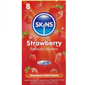 Skins Erdbeere Premium-Kondome 8er-Pack – Dezenter Erdbeergeschmack & Extra Geschmiert Kondome diskret online kaufen