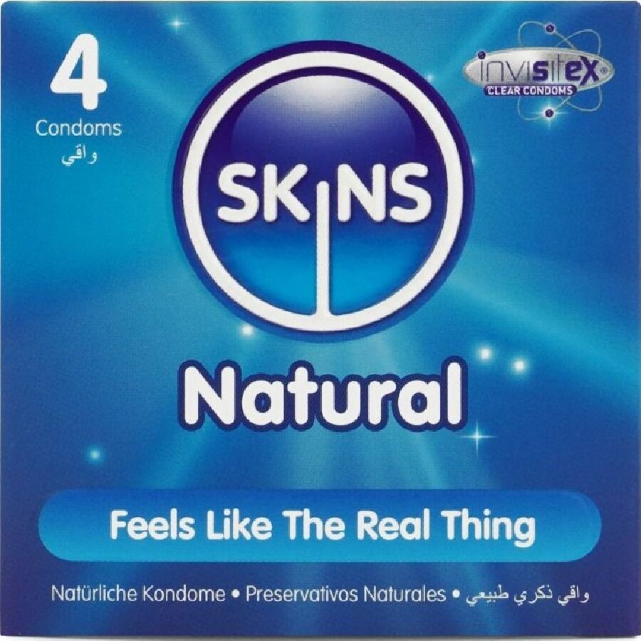 SKINS - NATÜRLICHE PREMIUM-KONDOME PACKUNG 4 Kondome diskret online kaufen