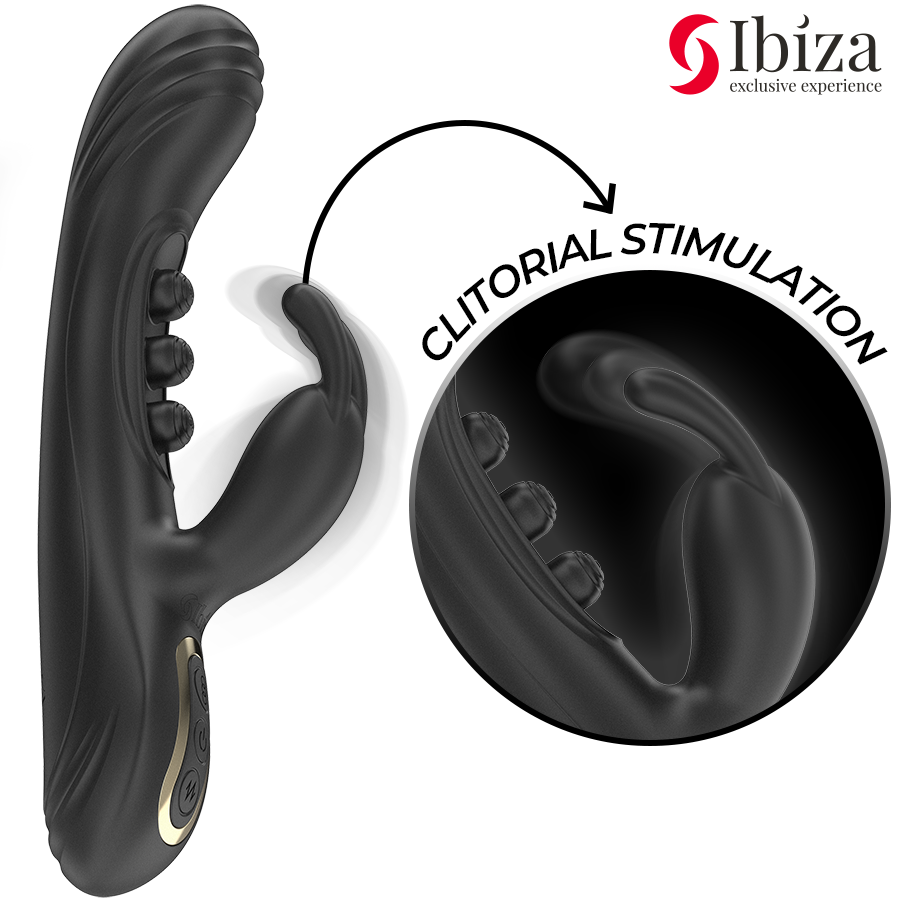 IBIZA Vibrierendes Rabbit Vibrator mit Pulsation – Wasserdicht & USB Rabbit Vibrator diskret online kaufen