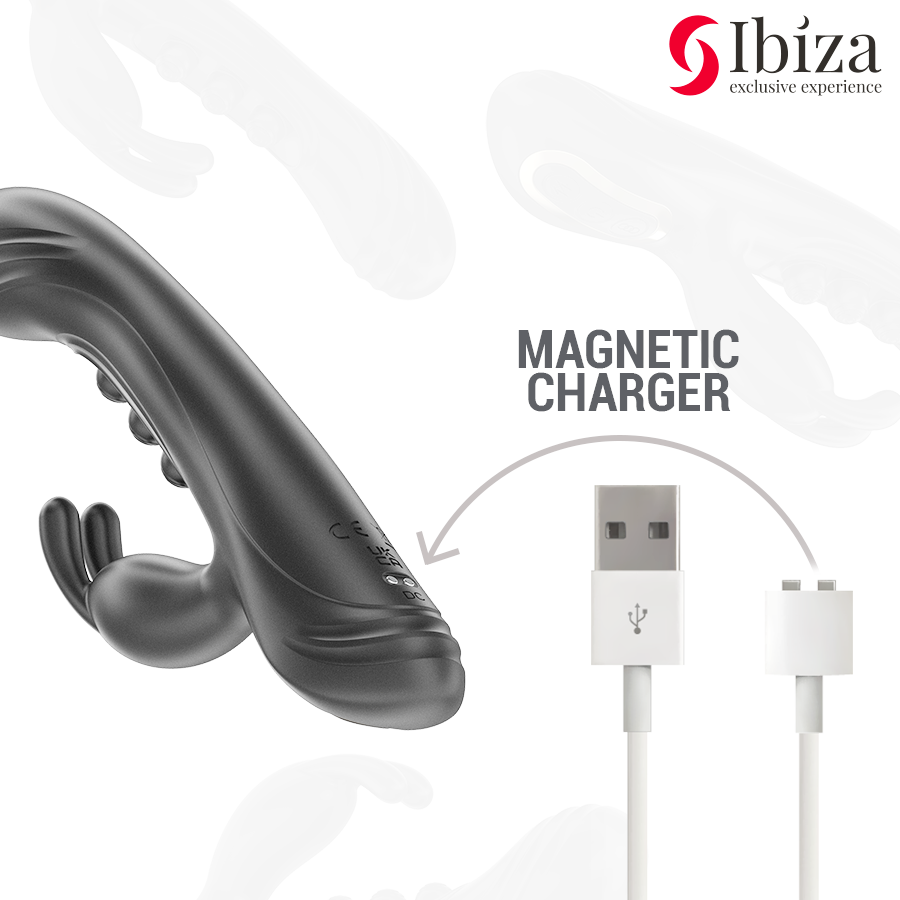 IBIZA Vibrierendes Rabbit Vibrator mit Pulsation – Wasserdicht & USB für intensive Stimulation und Self-Love