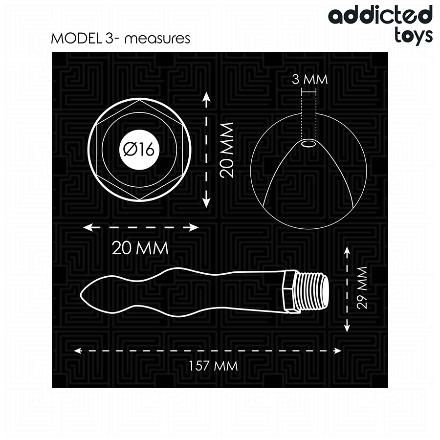 ADDICTED TOYS - ANAL CLEANER MIT UNIVERSALADAPTER MODELL 3 hochwertiges Intimtoy