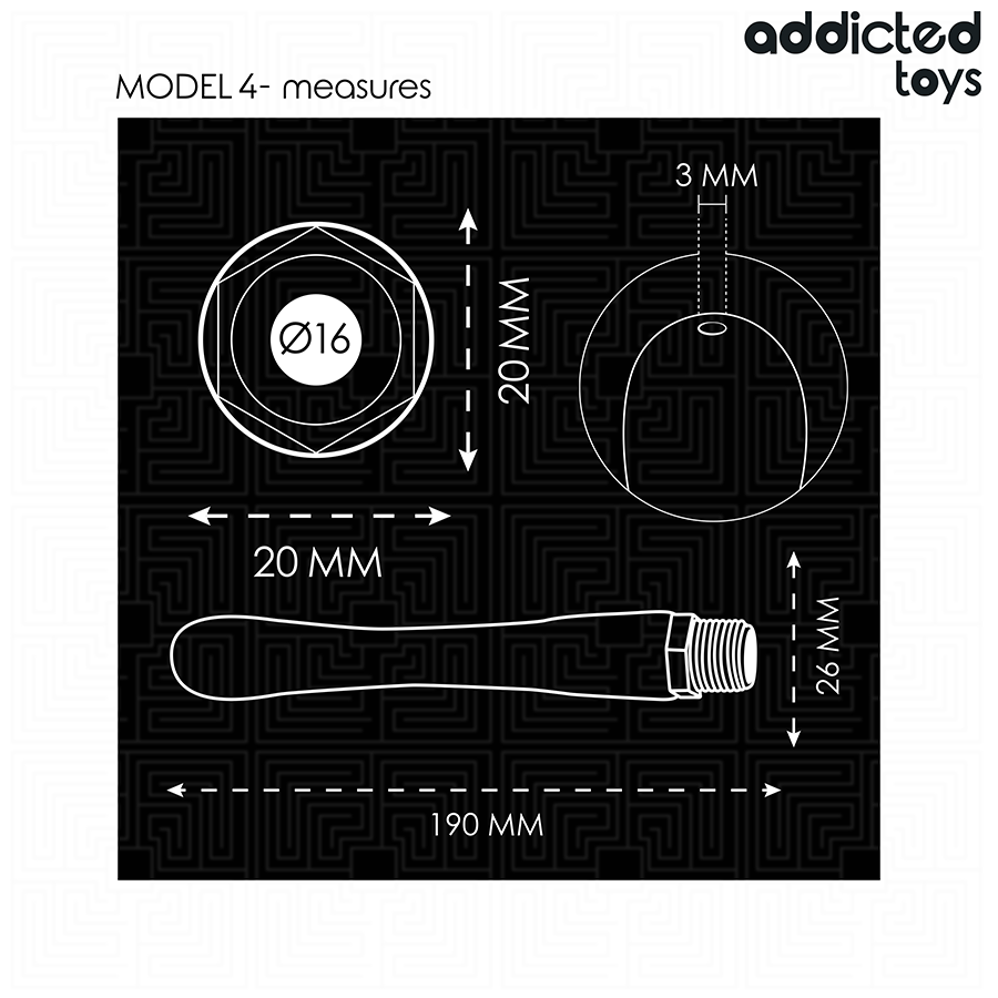 ADDICTED TOYS - ANAL CLEANER MIT UNIVERSALADAPTER MODELL 4 hochwertiges Intimtoy