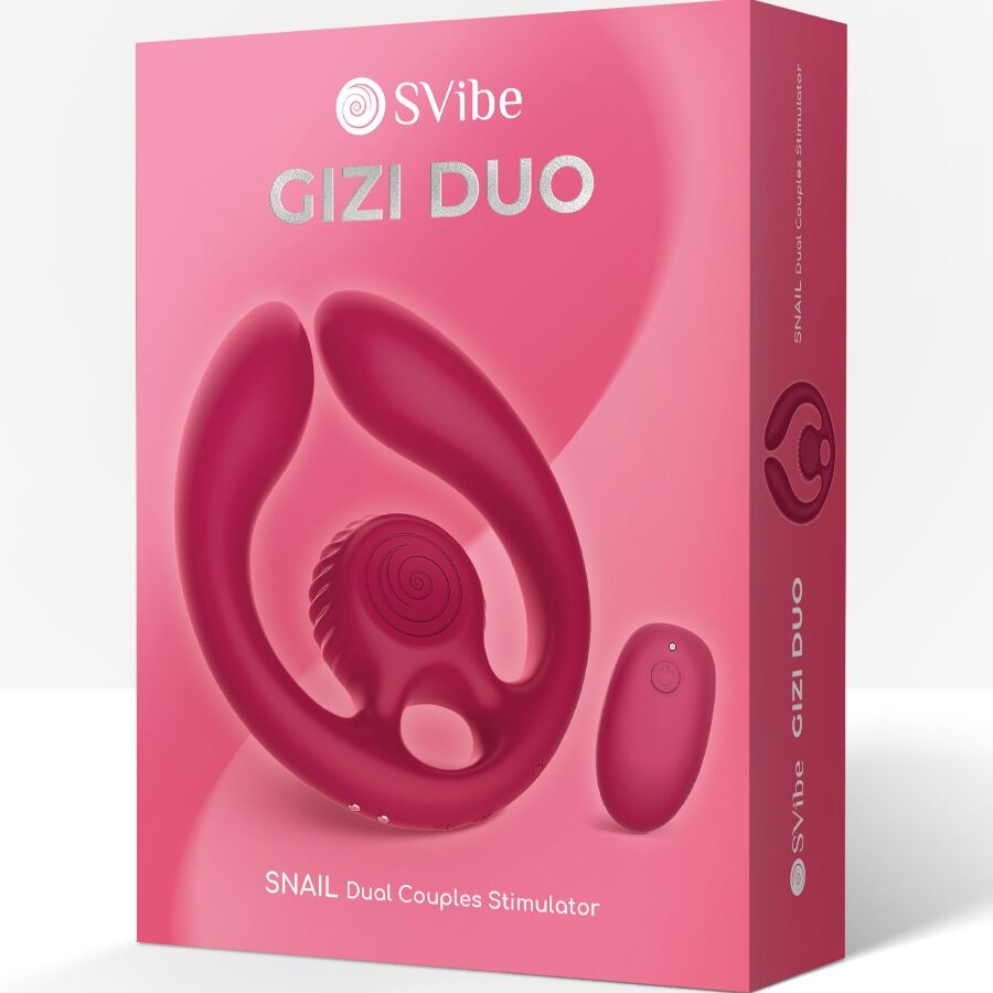 SNAIL VIBE - GIZI DUO PAARSTIMULATOR FERNBEDIENUNG BURGUND Paarvibrator diskret online kaufen
