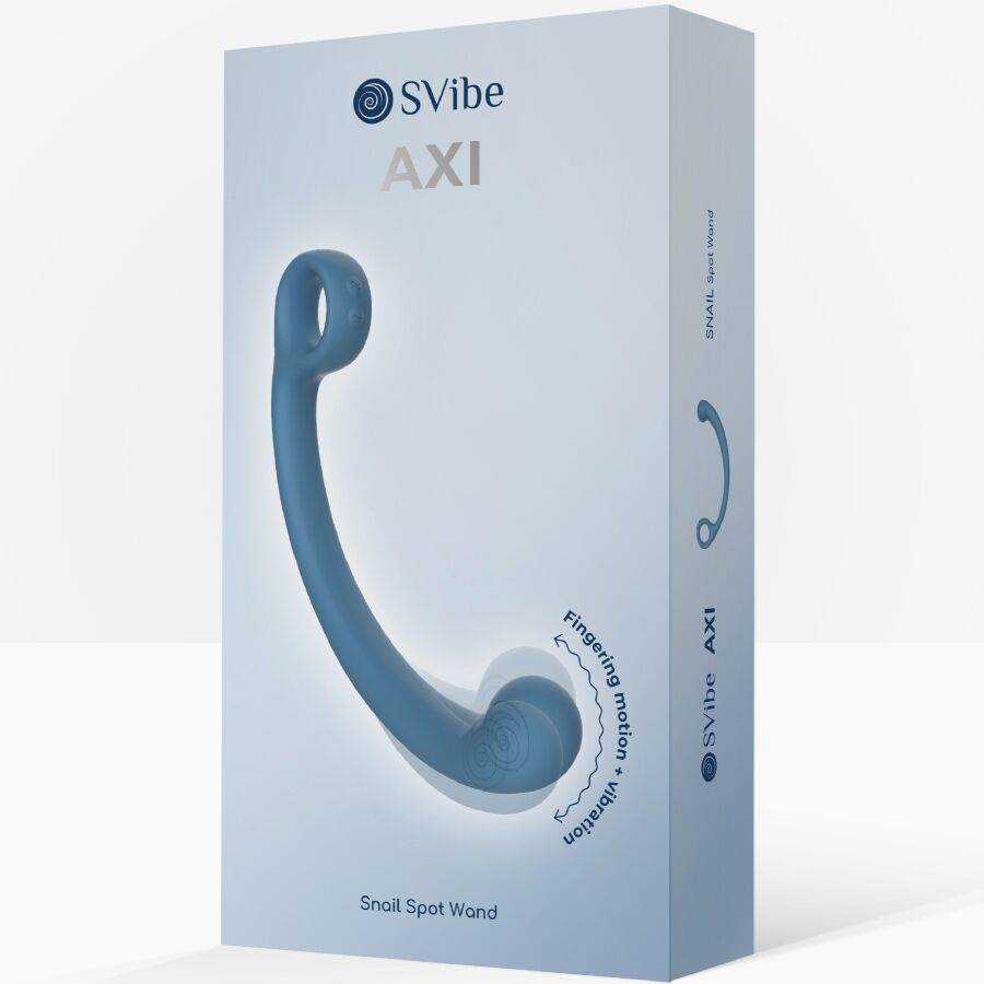 SNAIL VIBE - AXI VIBRIERENDER MASSAGESTAB BLAU – Vibrator Bild 6
