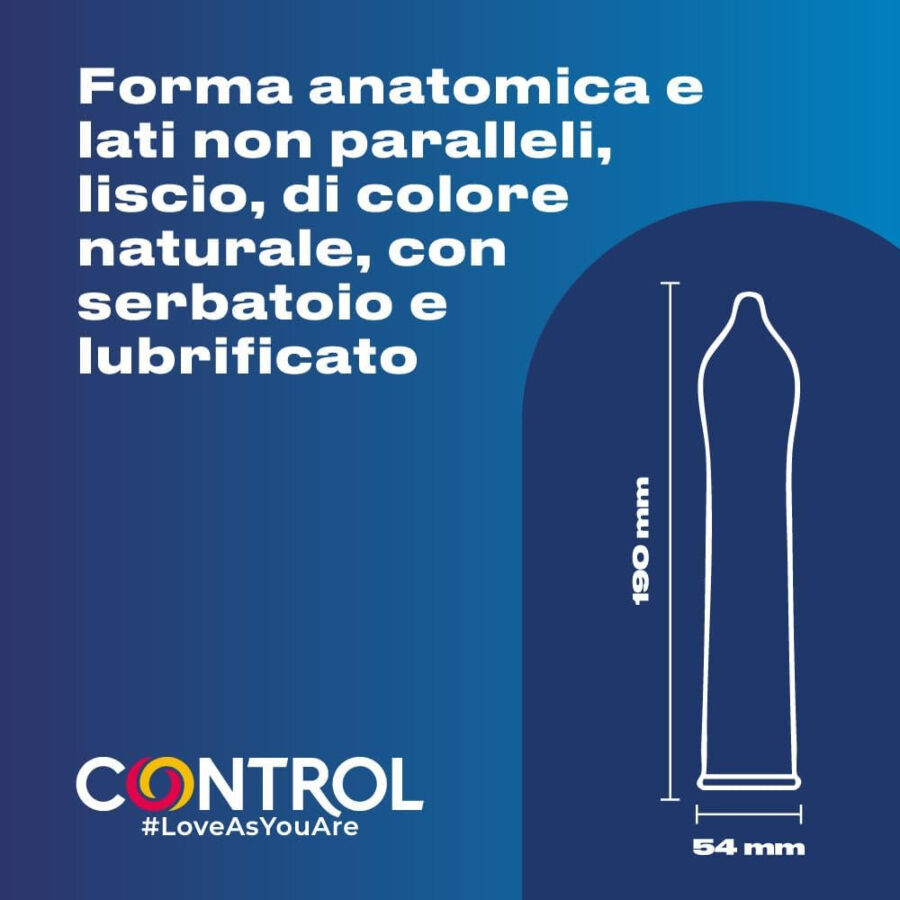 Control Nature Kondome 144 Stück – glatt & anatomisch für Schutz und angenehmes Gefühl