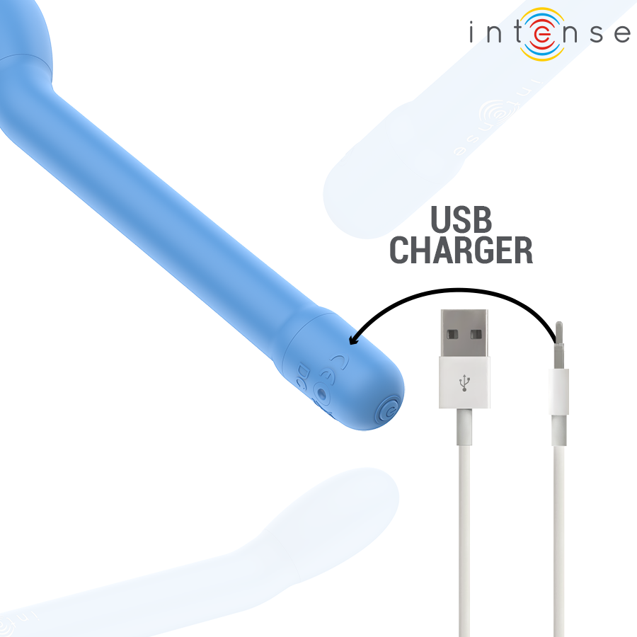 INTENSE - KARLIE WIEDERAUFLADBARER G-PUNKT-STIMULATOR BLAU für intensive Stimulation und Self-Love